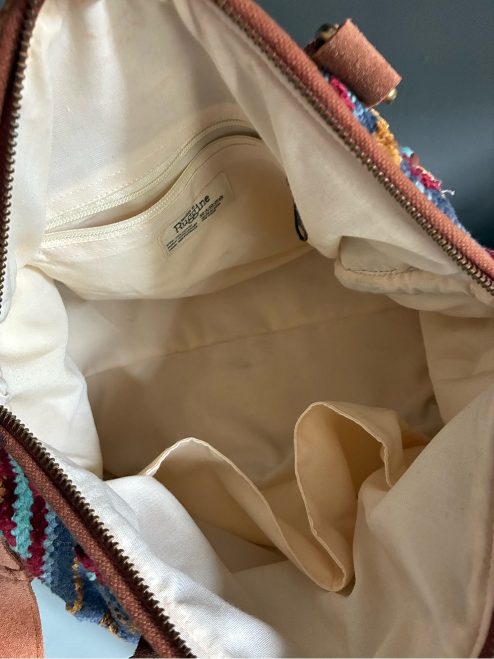 Southwestern Hippie Bohemian Tapestry textured Crossbody Bag with Top Handles - Picture 10 of 10